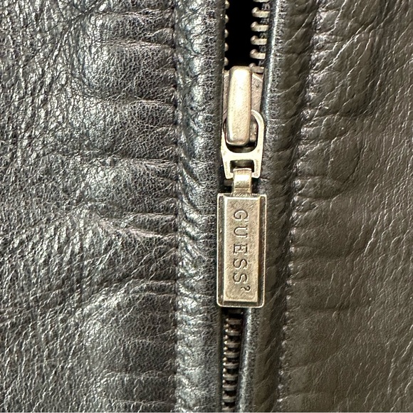 Guess Vintage 90"s Leather Jacket - Size Medium - Picture 5 of 10